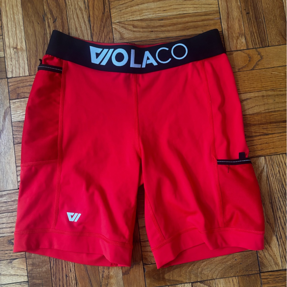 Women's Red Athletic Shorts